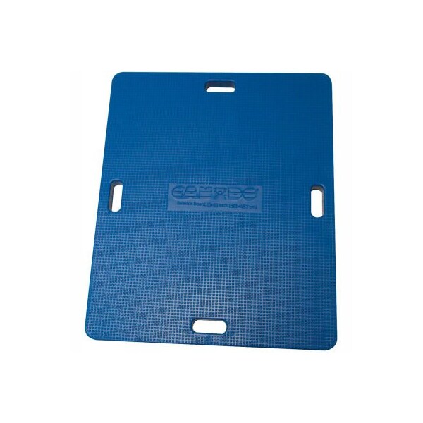 CanDo 15" x 18" Rectangular Wobble/Rocker Board, 2.5"H, Blue